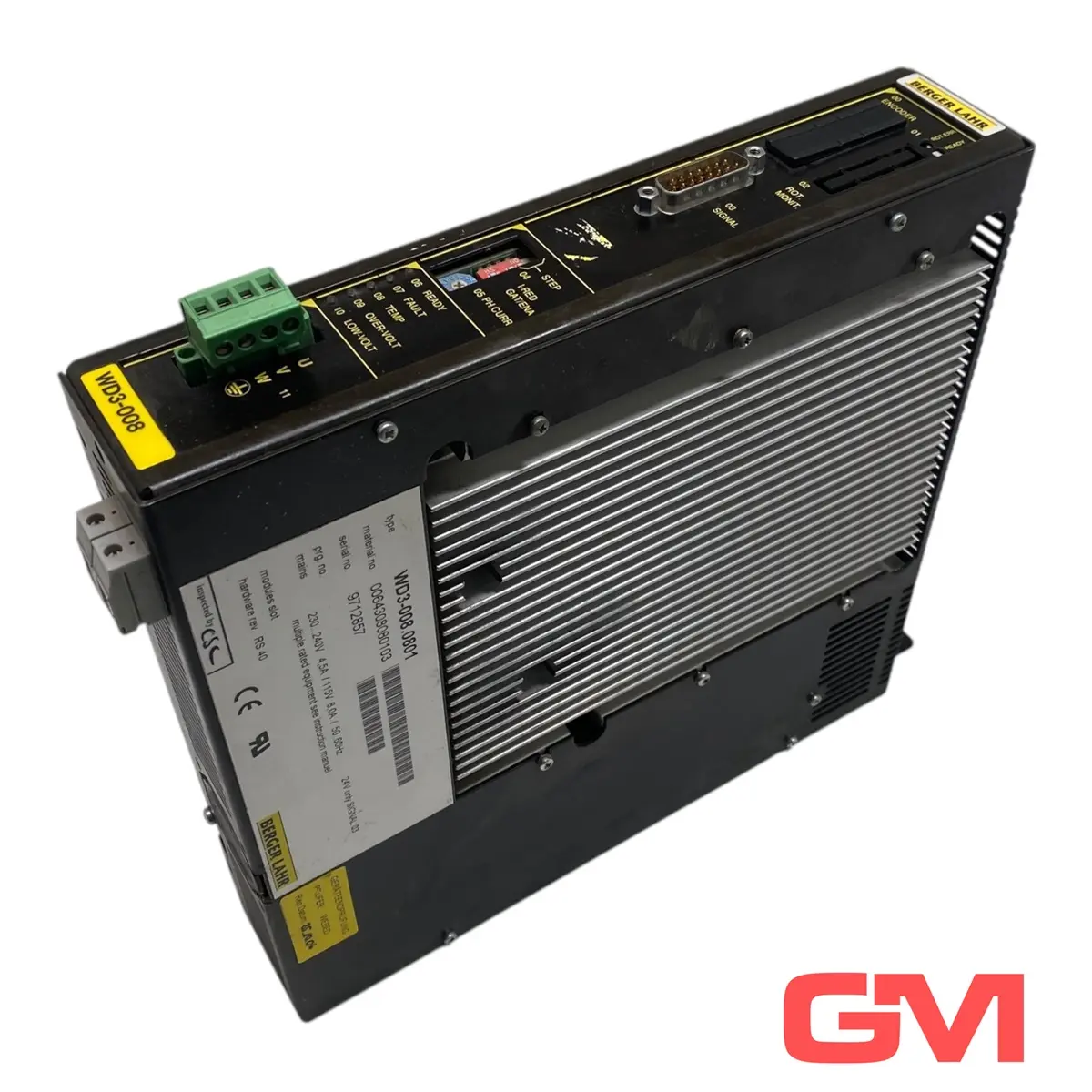 Produktfoto 1 von Berger Lahr Servoregler WD3-008.0801 servo drive 0064308080103 WD3-008 RS 40