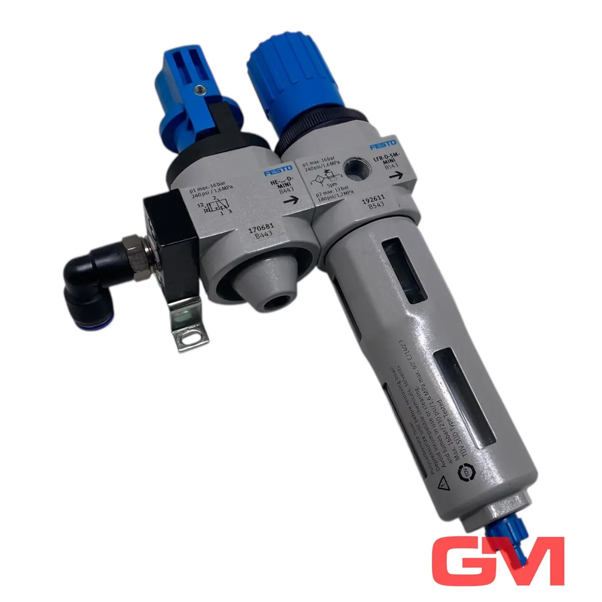 Produktfoto 1 von Festo Wartungseinheit LFR-1/4-D-5M-O-MINI + HE-D-MINI service unit 170681+192611