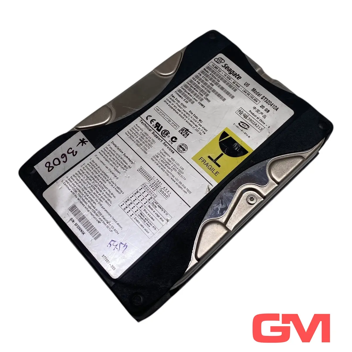 Produktfoto 1 von Seagate Festplatte ST320410A hard disk 20GB 9T7001-303 FW 3.60 leicht beschädigt