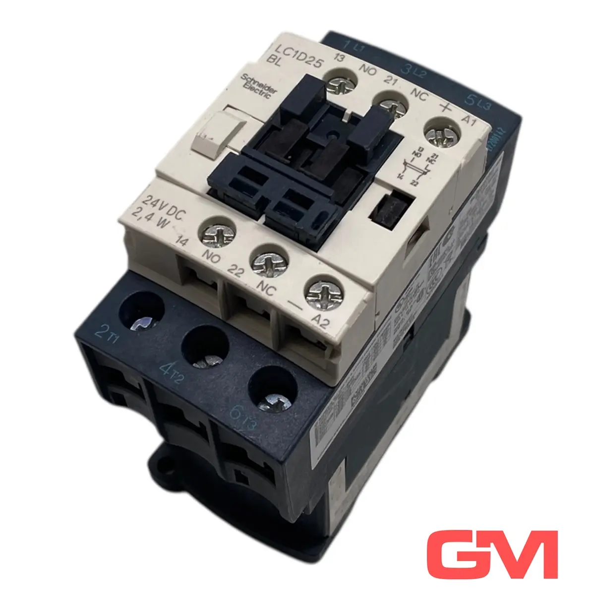 Produktfoto 1 von Schneider Electric Leistungsschütz LC1D25BL IEC contactor 24VDC ohne Abdeckung