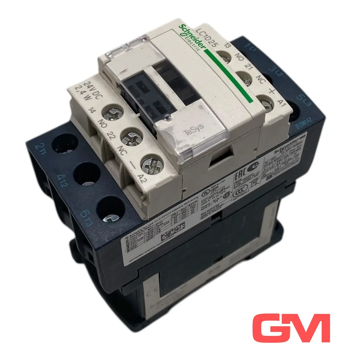 Produktfoto 1 von Schneider Electric Leistungsschütz LC1D25BL IEC contactor 24VDC 1NO+1NC