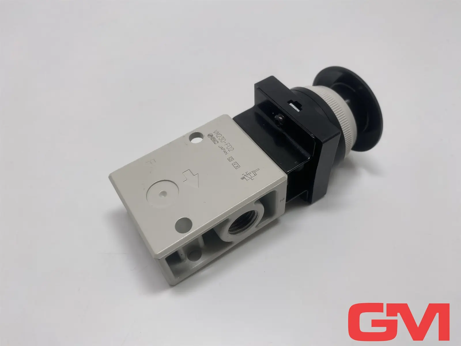 Produktfoto 1 von SMC Mechanisches Wegeventil VM230-F02 mechanical valve Druckknopf schwarz