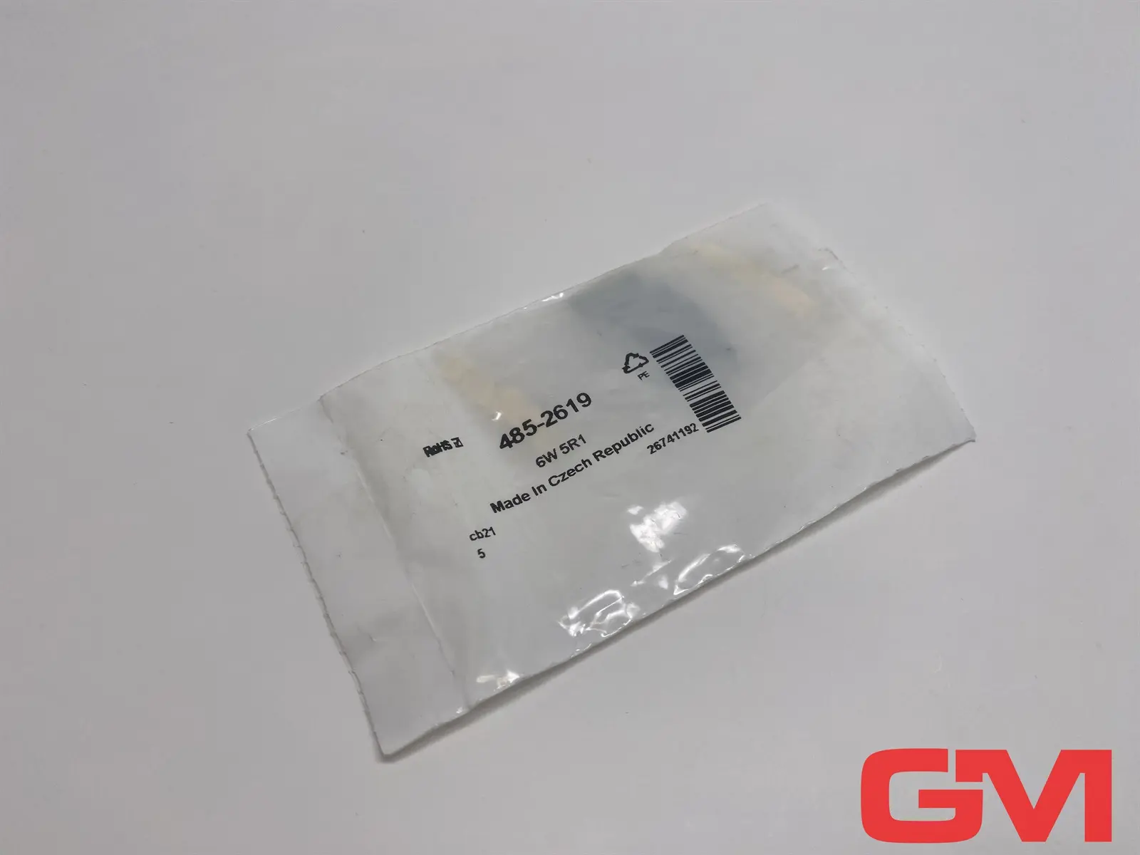 Produktfoto 1 von VE 5x Vishay Wickel Widerstand RWM06225R10JA15E1 fixed resistor 485-2619
