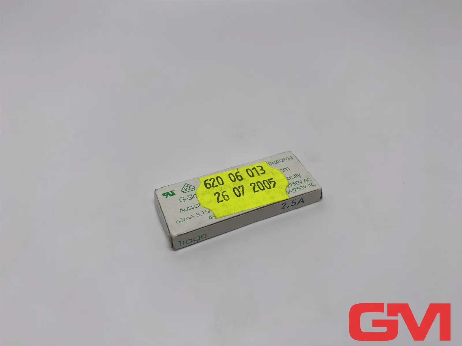 Produktfoto 1 von VE 10x ESKA G-Sicherungseinsatz 522.505 Cartridge Fuse 5x20mm 63mA 522.500