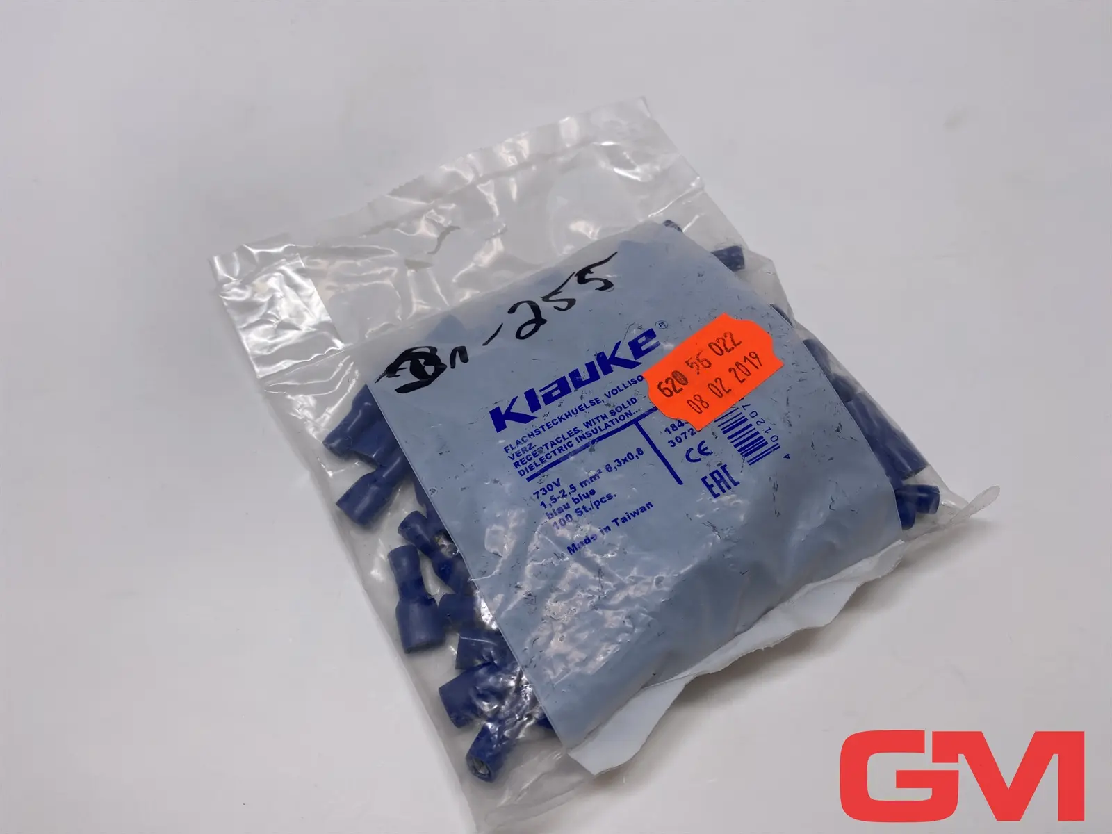 Produktfoto 1 von VE 100x Klauke Flachsteckhülse isoliert 730V 2189510 receptacles 1,5-2,5 mm²