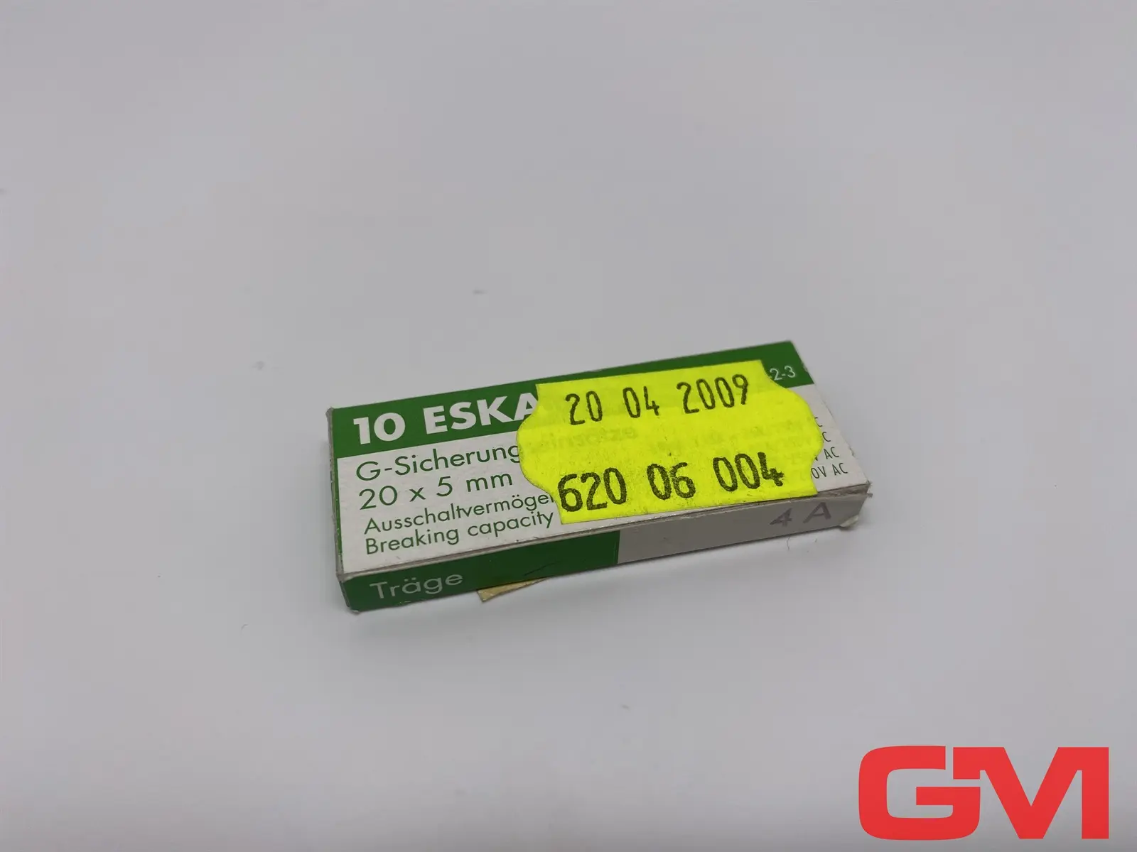 Produktfoto 1 von VE 10x ESKA G-Sicherungseinsatz 522.523 Cartridge Fuse 5x20mm 4A 522.500
