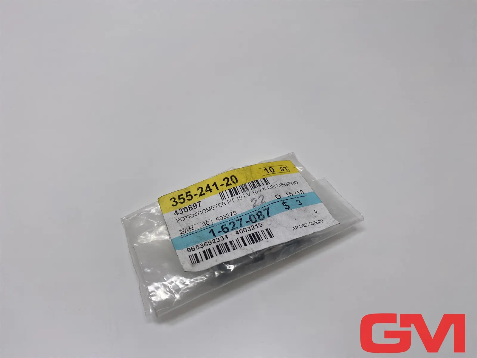 VE 10x Piher Potentiometer PT10LV10-104A2020-PM-S Trimmer linear 100 kΩ 430897