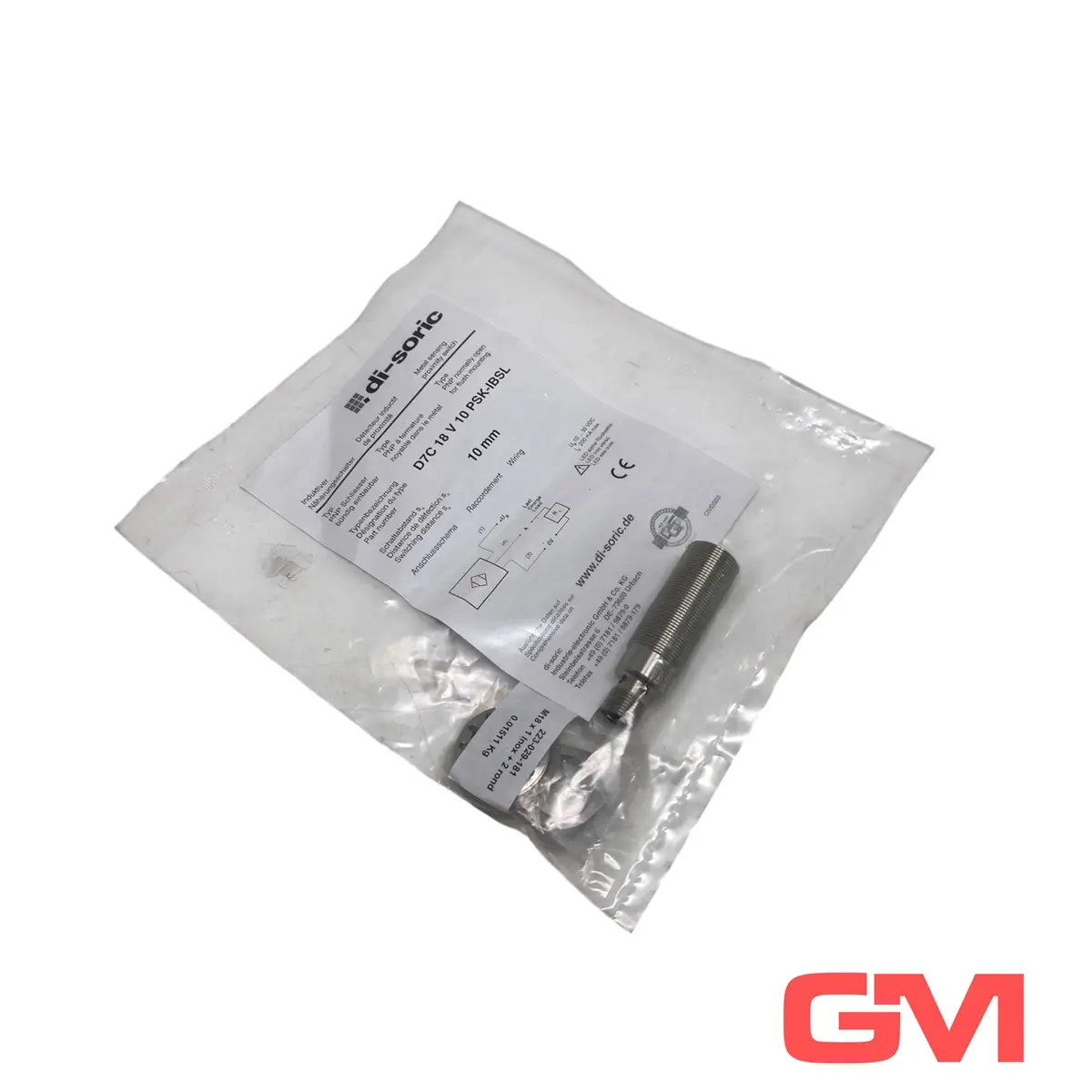 Produktfoto 1 von di-soric Induktiver Näherungssensor D7C 18 V 10 PSK-IBSL proximity sensor 200060