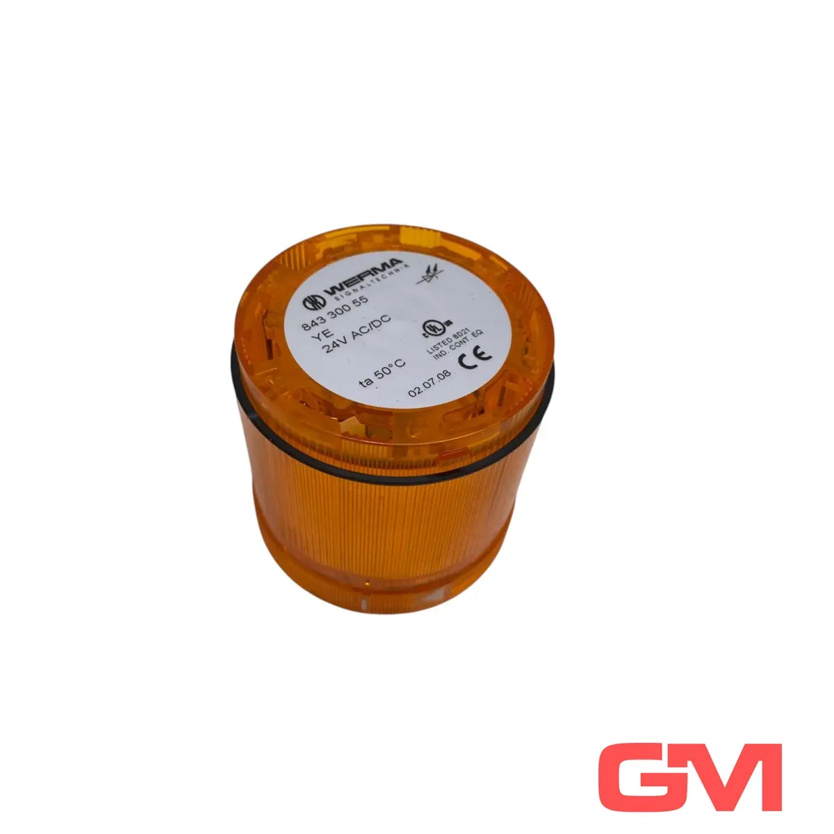 Produktfoto 1 von Werma LED-Dauerlichtelement 843.300.55 permanent light YE KS70 24V 84330055