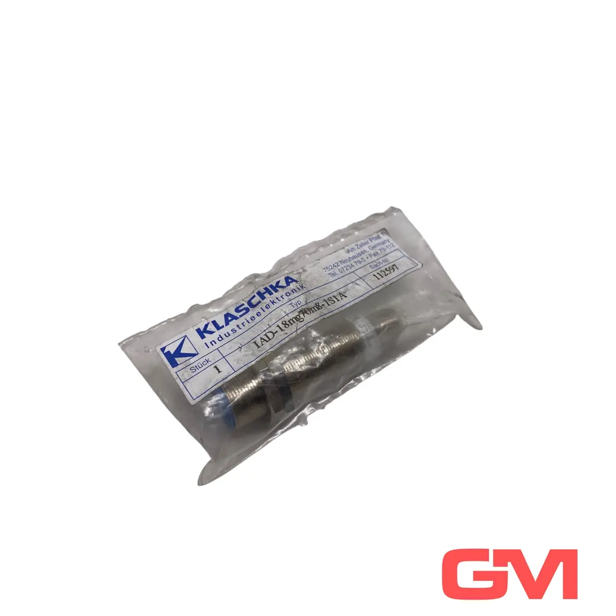 Produktfoto 1 von Klaschka Induktiver Näherungsschalter IAD-18mg70m8-1S1A proximity switch 112597