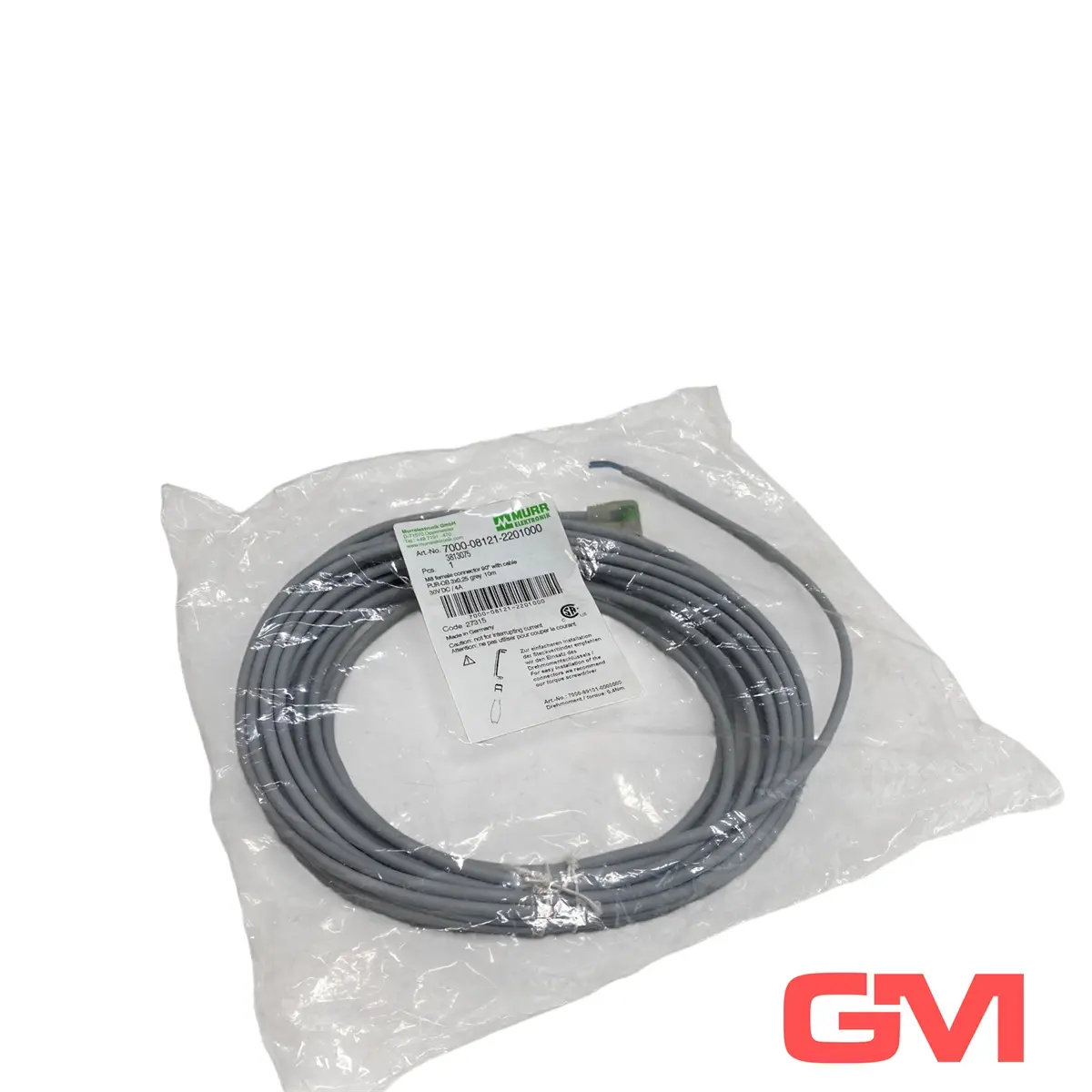 Produktfoto 1 von Murr Elektronik Anschlussleitung 7000-08121-2201000 connecting cable M8 Bu. 90°