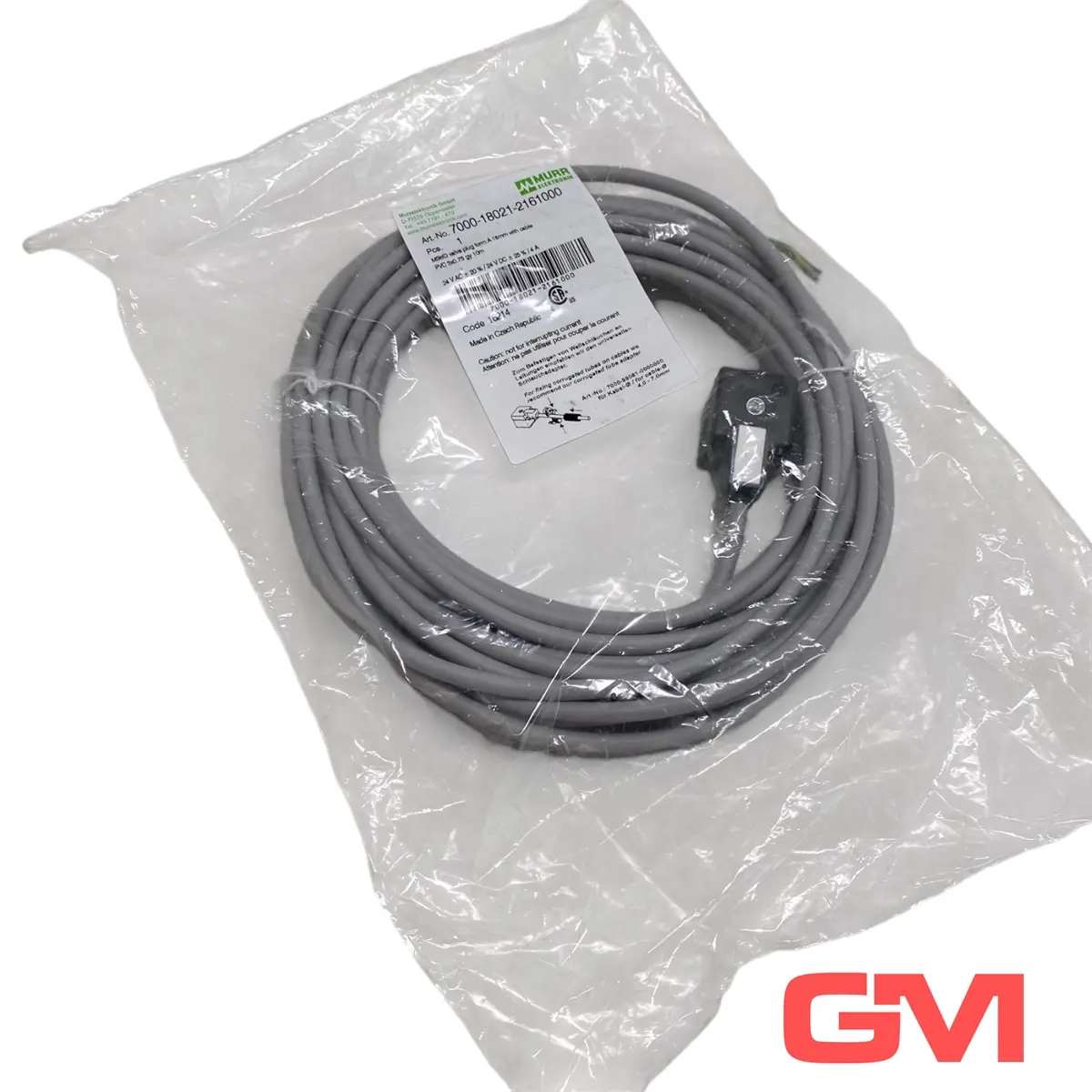 Produktfoto 1 von Murr elektronik Ventilstecker MSUD A-18mm 7000-18021-2161000 valve plug 24VAC