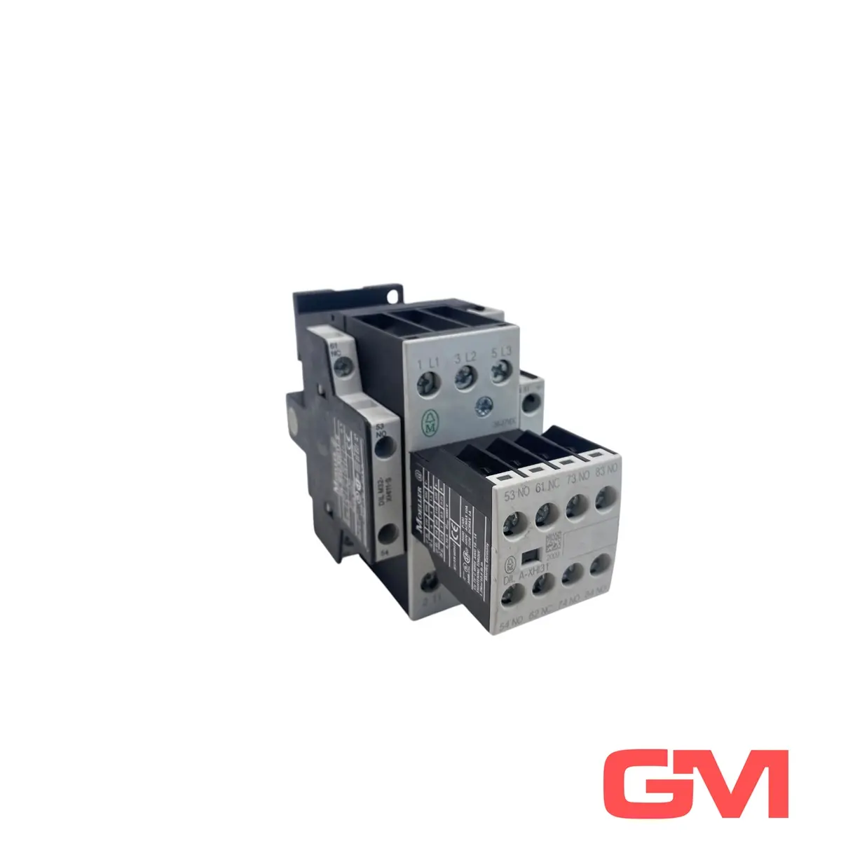 Produktfoto 1 von Moeller Leistungsschütz DILM17-10(RDC24) contactor 24-27VDC 277018 + DILA-XHI31