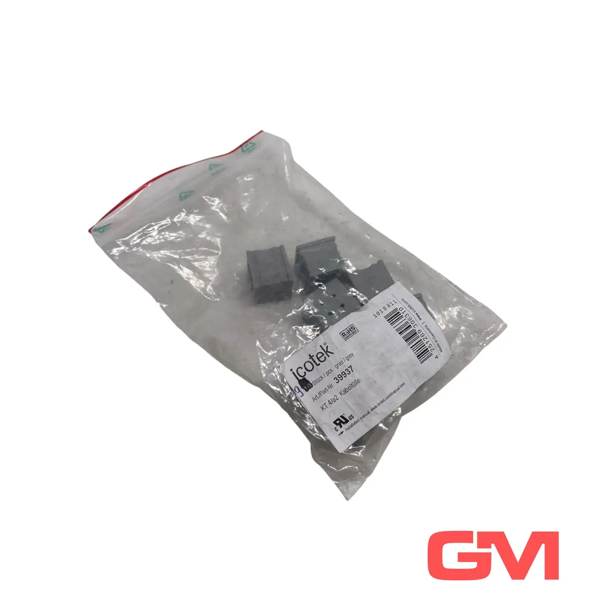 Produktfoto 1 von VE 9x Icotek Mehrfach-Kabeltülle 39937 cable grommet KT 4|2 gy Sondertülle