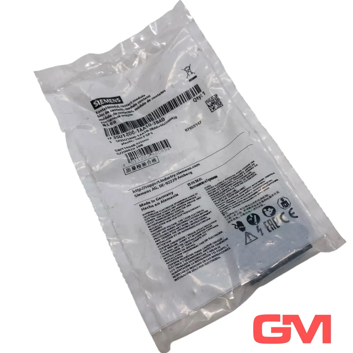 Produktfoto 1 von Siemens Kontaktmodul 3SU1400-1AA10-3BA0 contact module 1NO 1 Schaltglied