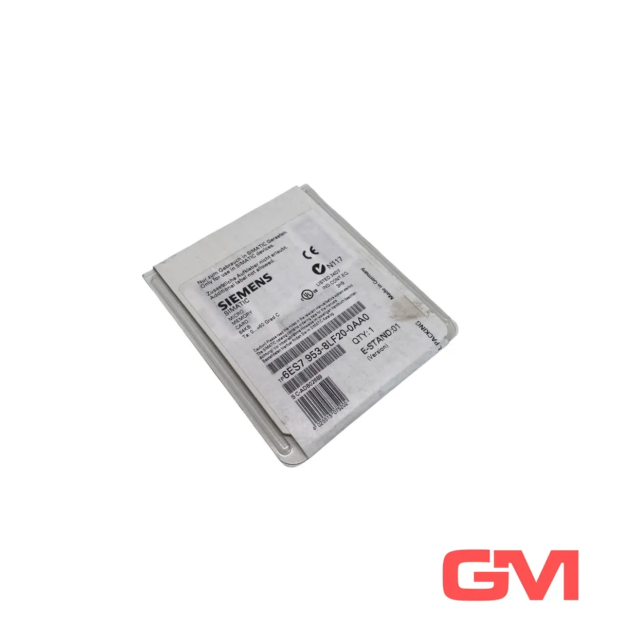 Produktfoto 1 von Siemens Speicherkarte 6ES7953-8LF20-0AA0 Memory Card S7-300/C7/ET 200 ES:01 64KB
