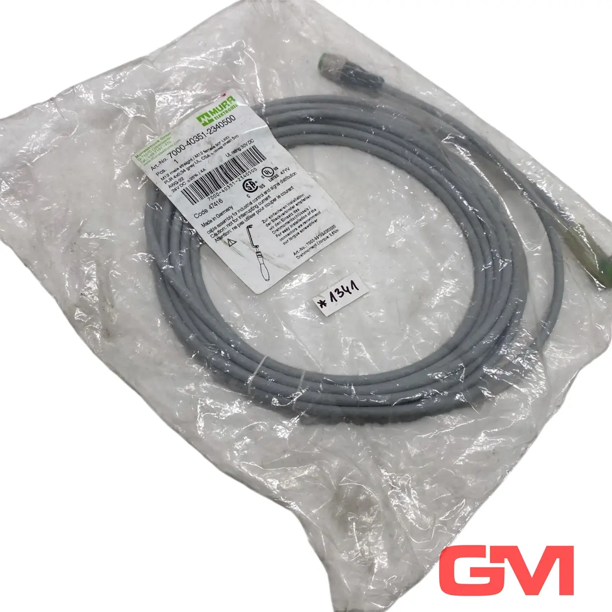 Produktfoto 1 von Murr Elektronik Anschlussleitung 7000-40351-2340500 connecting cable M12