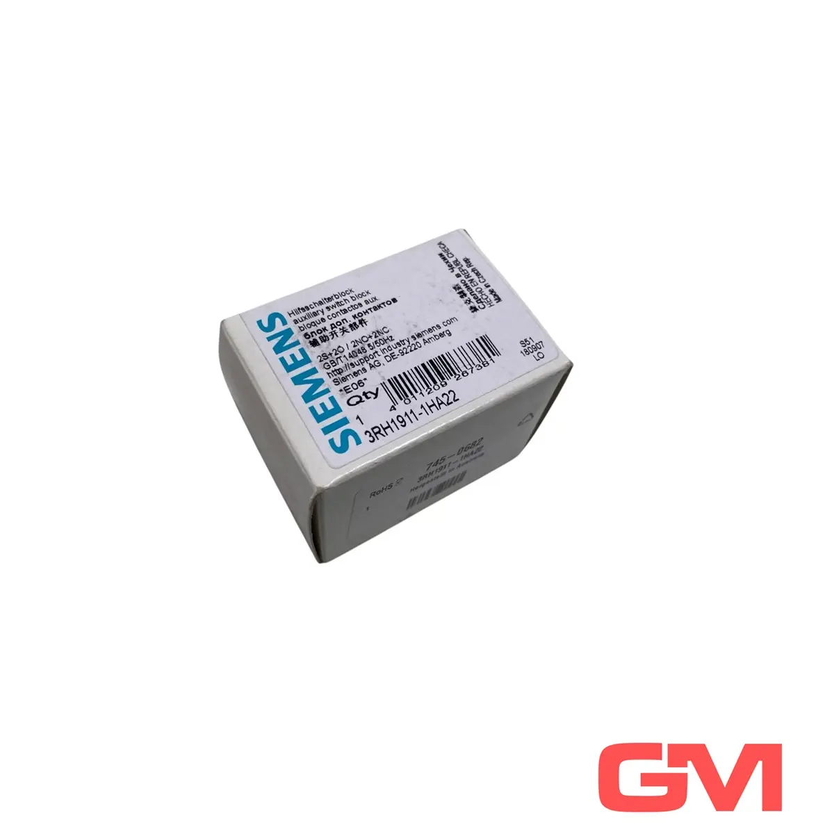 Produktfoto 1 von Siemens Hilfsschalterblock 3RH1911-1HA22 auxiliary switch block 2NO+2NC