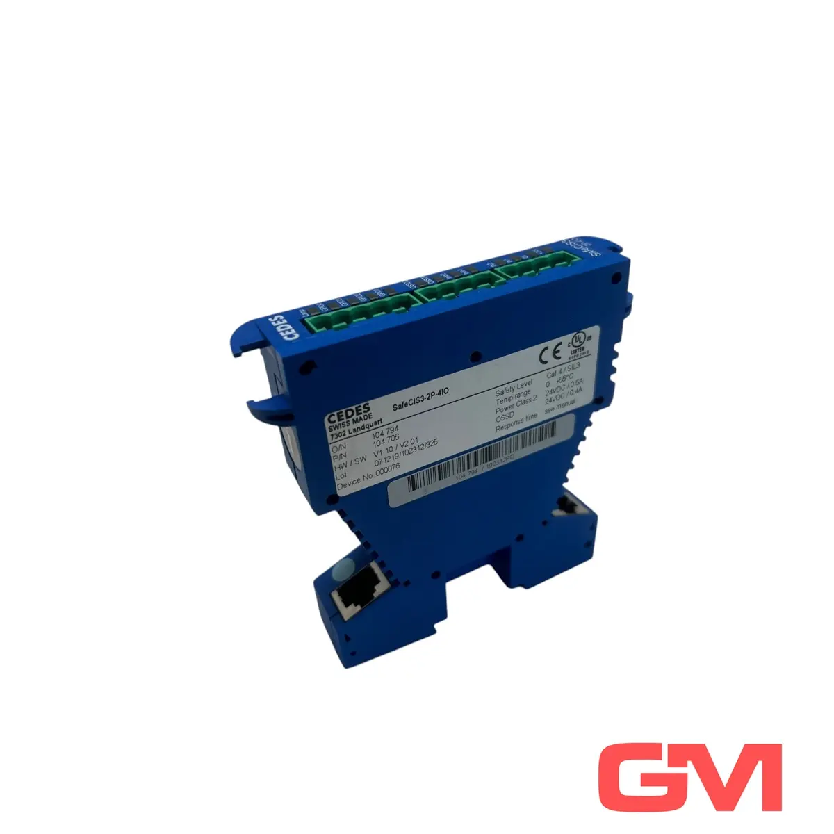 Produktfoto 1 von Cedes Sicherheitssteuerung SafeCIS3-2P-4IO Safety Controller 104706 V1.10/V2.01