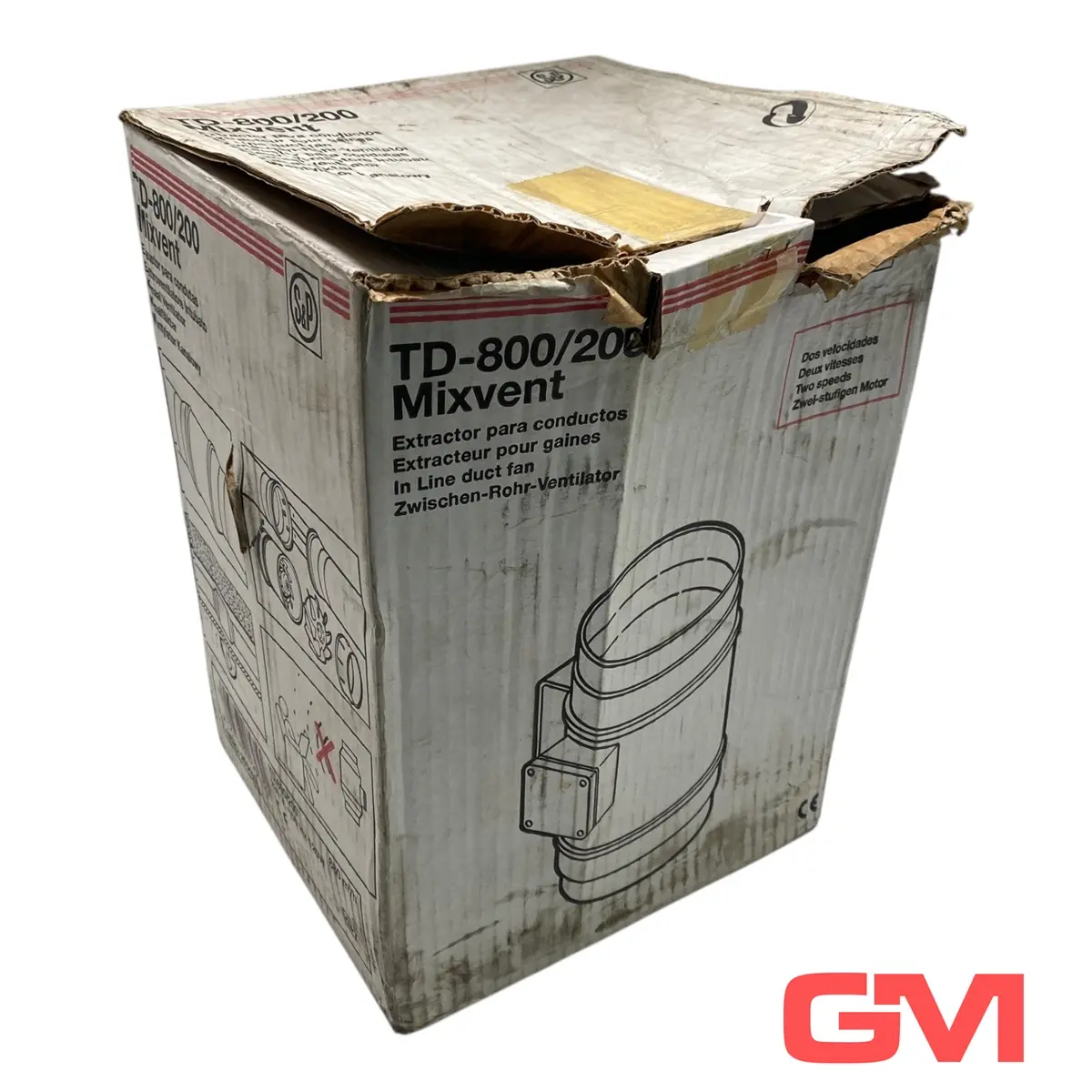 Produktfoto 1 von S&P Zwischen-Rohr-Ventilator Mixvent TD-800/200 In Line duct fan 230V 50Hz 120W