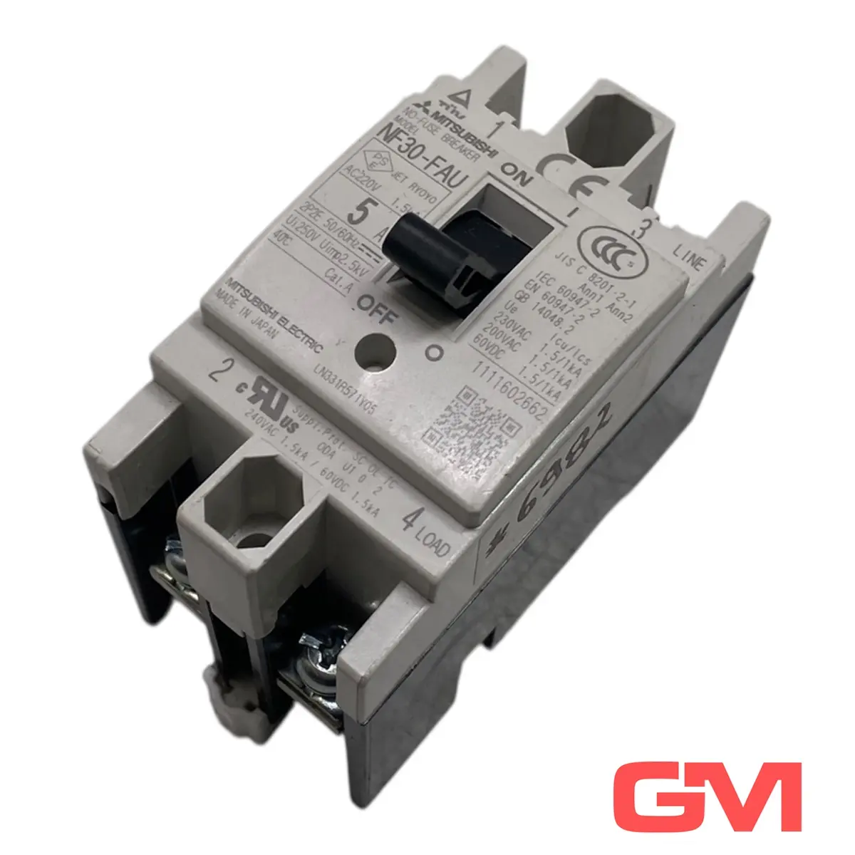 Produktfoto 1 von Mitsubishi Leistungsschalter NF30-FAU no-fuse breaker 5A Schutzschalter