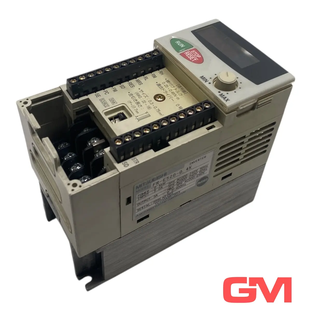 Produktfoto 1 von Mitsubischi Wechselrichter FR-E520-0.4K inverter 0,4kW Abdeckung fehlt