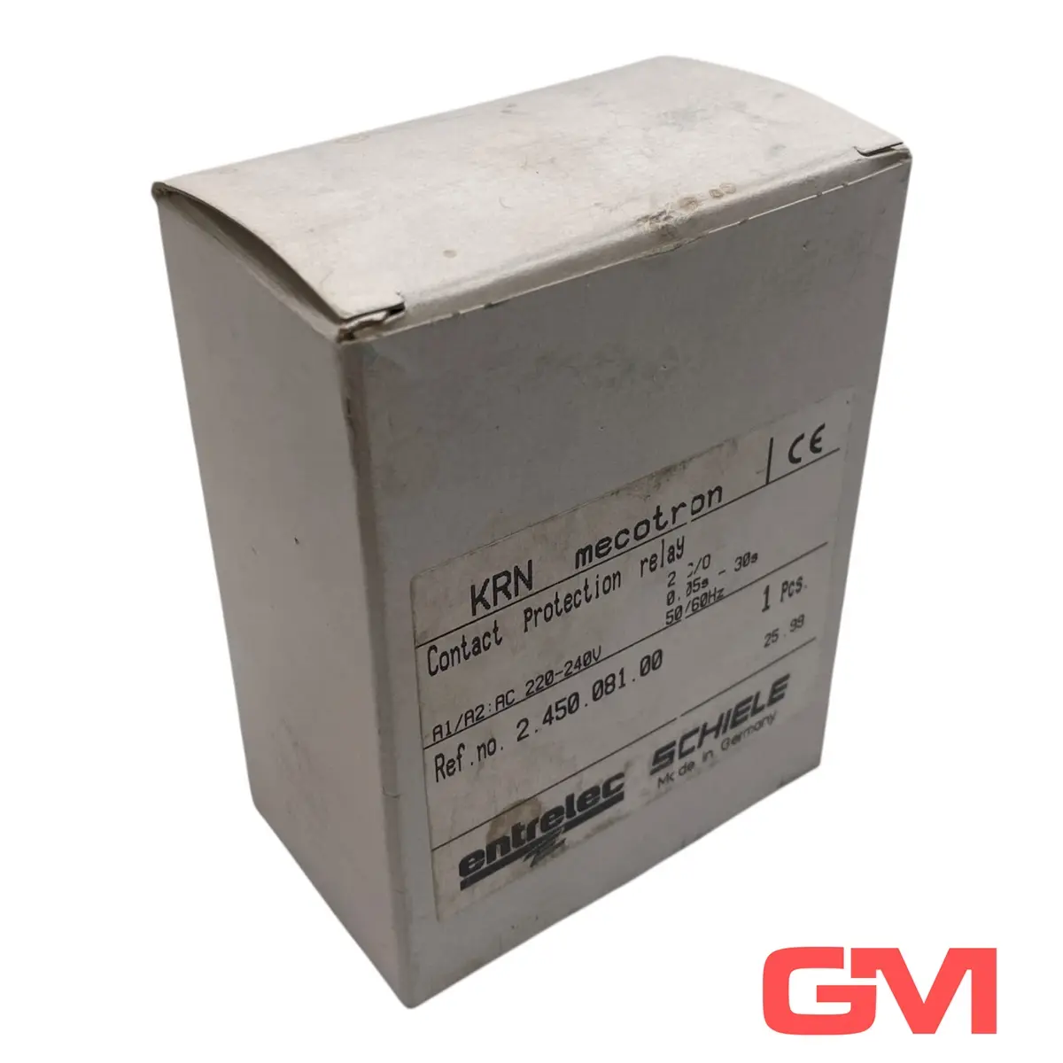 Produktfoto 1 von Entrelec Schiele Schützrelais KRN protection relay 0,05-1s/1,5-30s 2.450.081.00