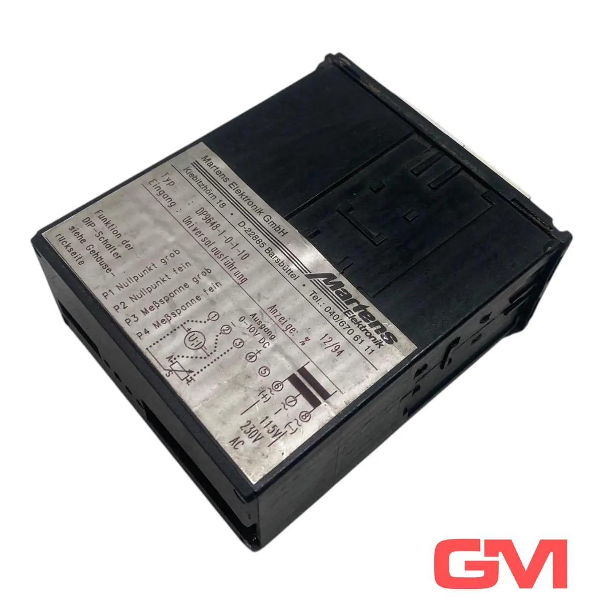Produktfoto 1 von Martens Elektronik Panelmeter DP9648-1-0-1-10 Anzeige % ohne Frontabdeckung