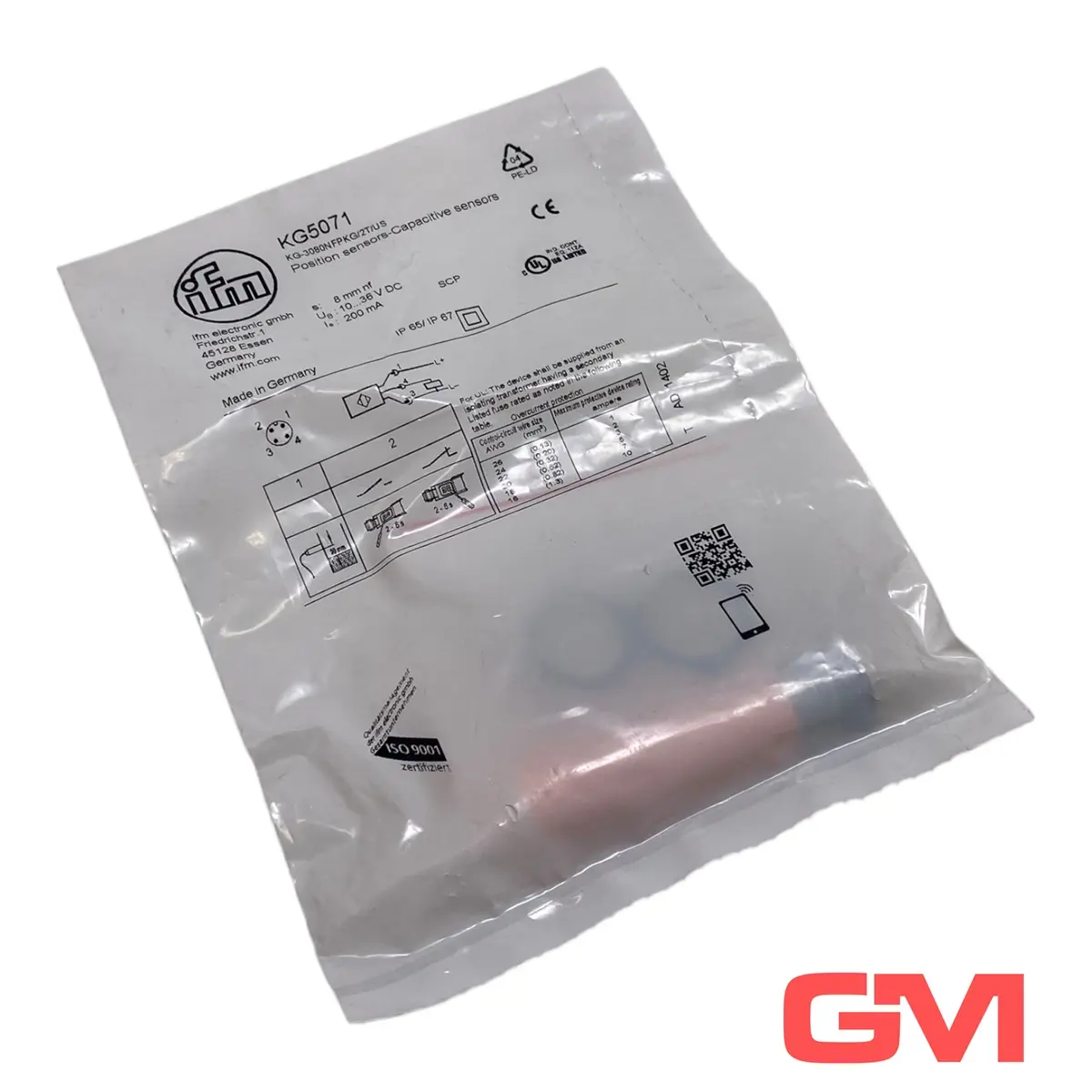 Produktfoto 1 von ifm Kapazitiver Sensor KG5071 capacitive sensor IO-Link KG-3080NFPKG/2T/US