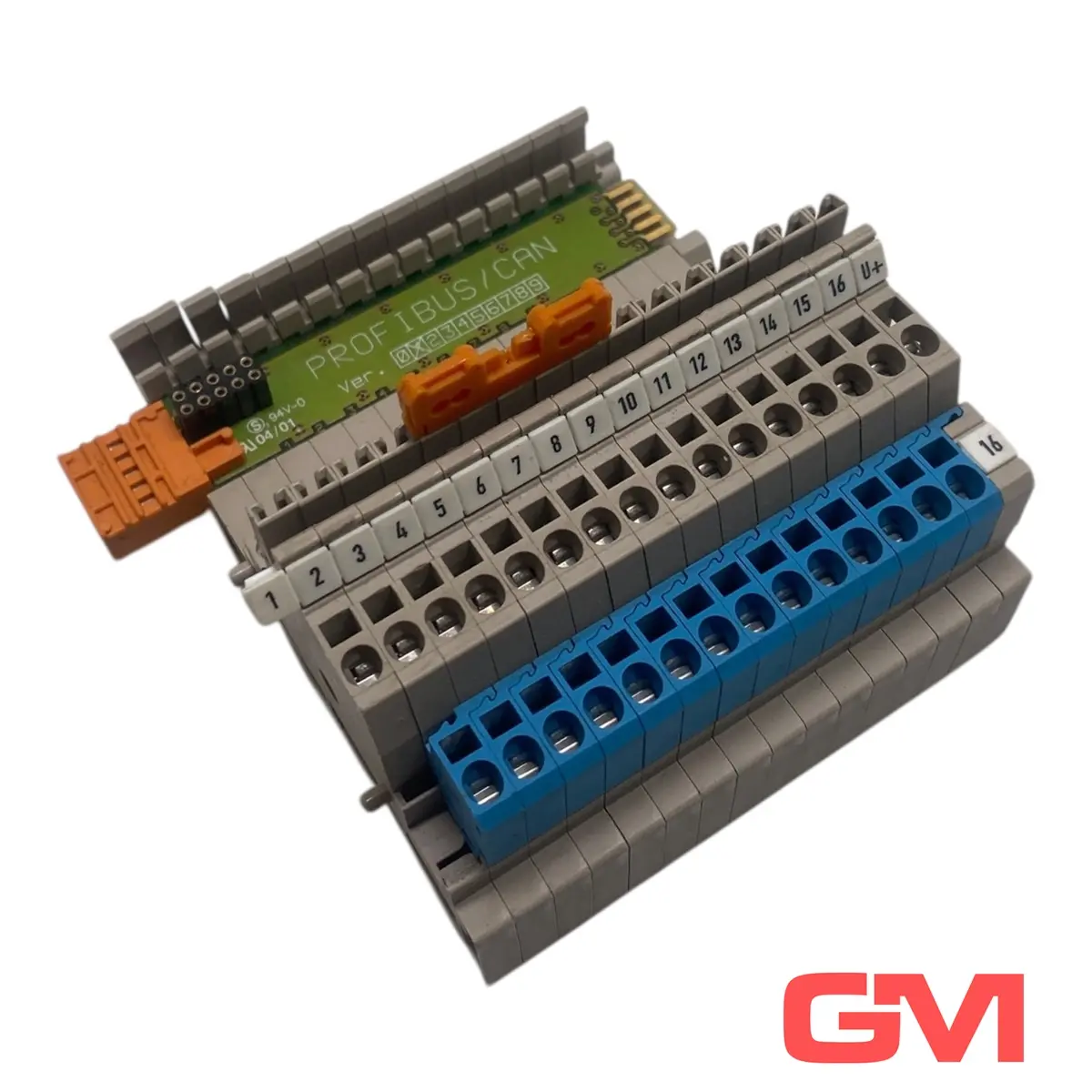 Produktfoto 1 von Weidmüller Basisklemmenblock ZSB-1.5/16-S/- terminal block 224026 PROFIBUS/CAN