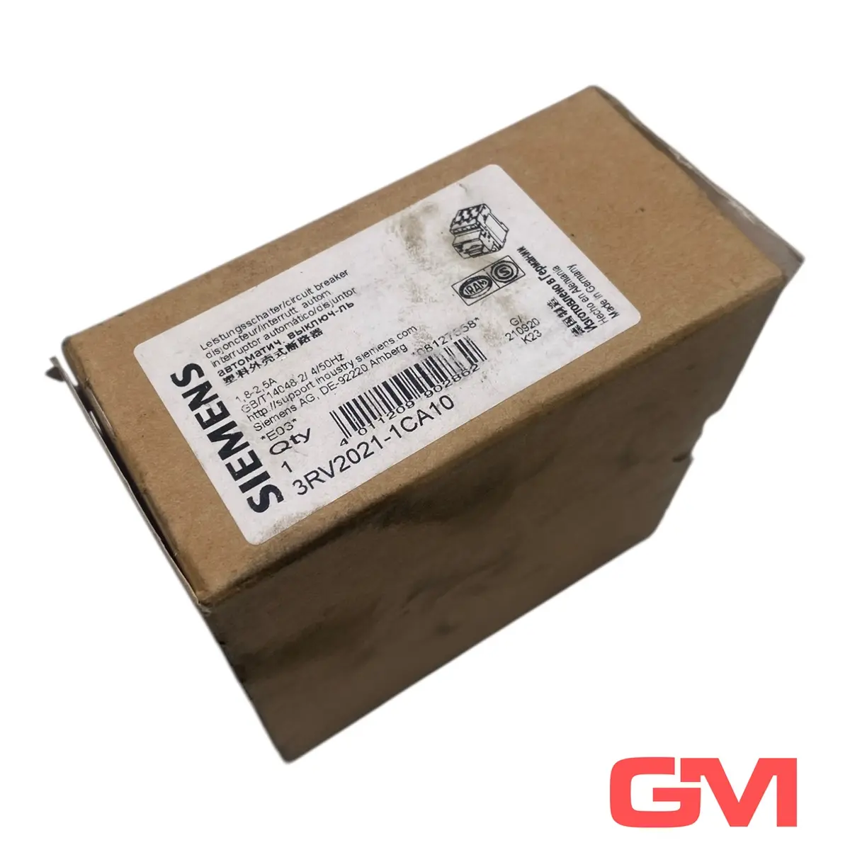 Produktfoto 1 von Siemens Leistungsschalter 3RV2021-1CA10 circuit breaker 1,8-2,5A Motorschutz