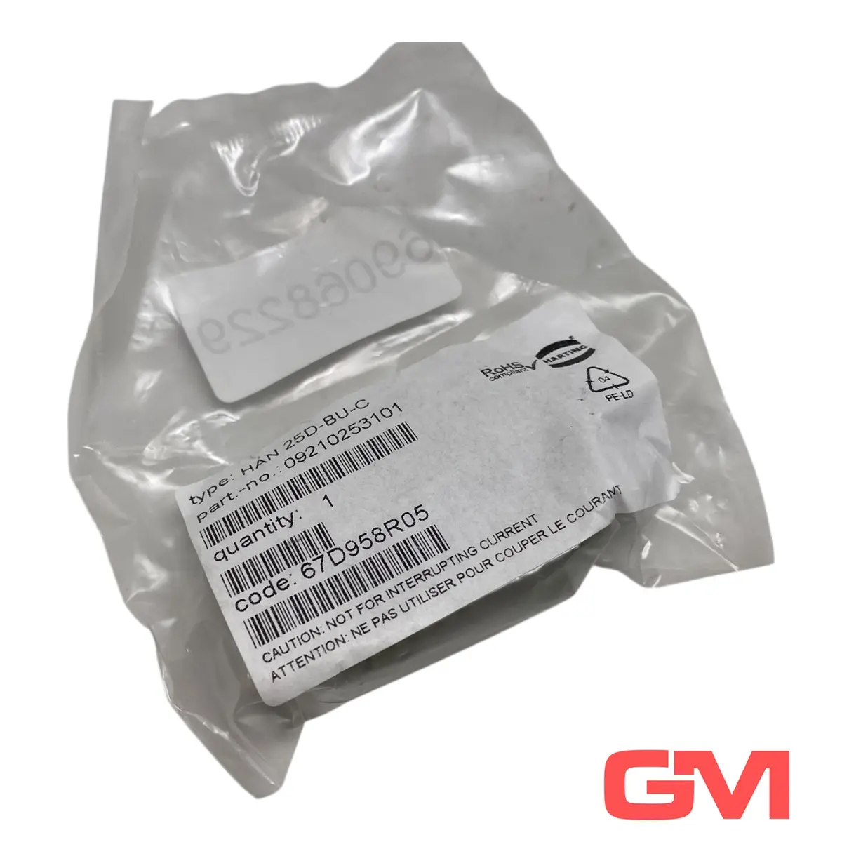 Produktfoto 1 von Harting Buchseneinsatz 09210253101 Han 25D-F Insert Crimp Han 25D-BU-C