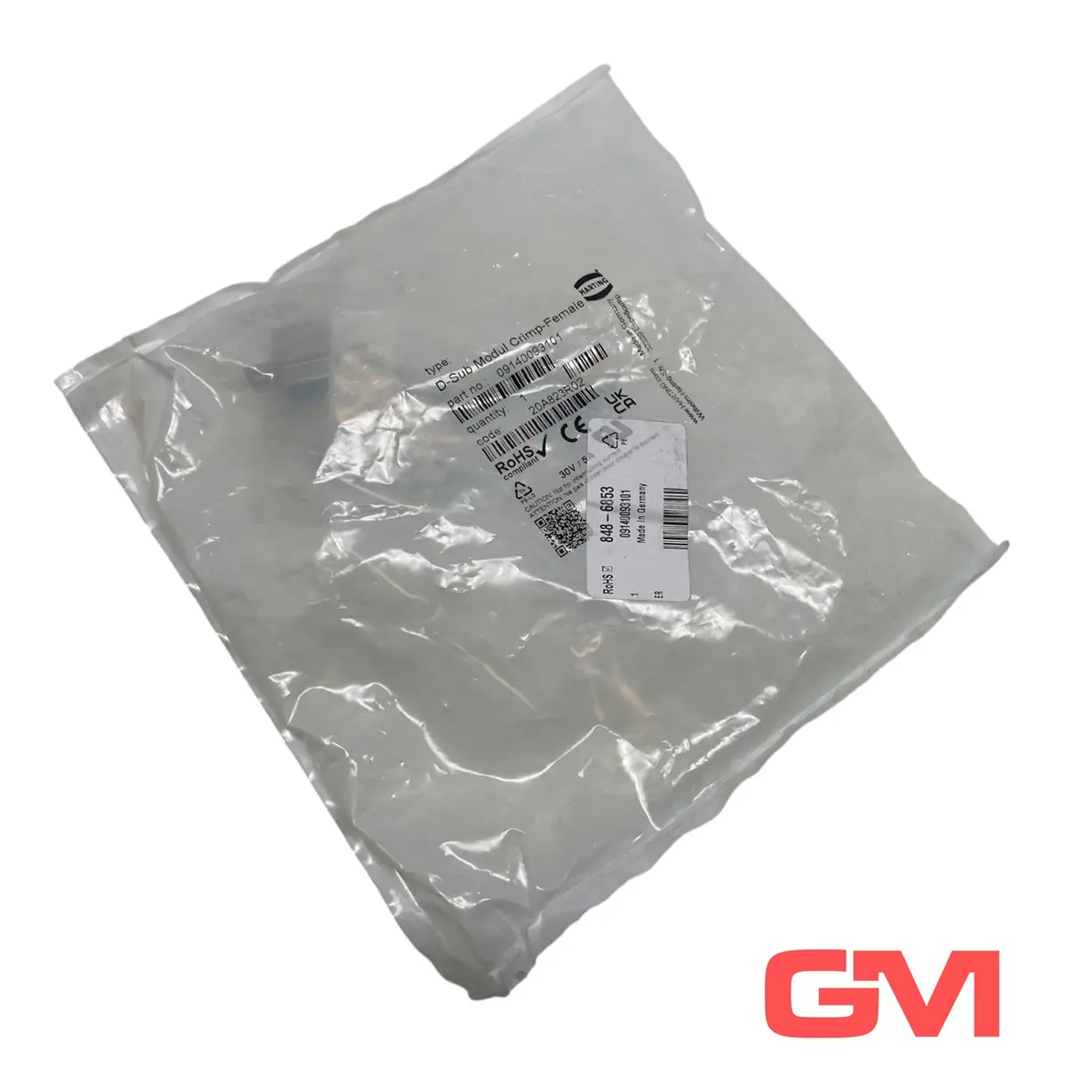 Produktfoto 1 von Harting Buchse D-Sub Modul Crimp-Female 09140093101Crimpanschluss Einzelmodul