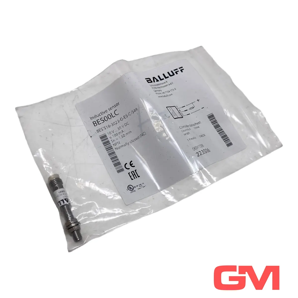 Produktfoto 1 von Balluff Induktiver Sensor BES00LC inductive sensor BES 516-3023-G-E5-C-S49