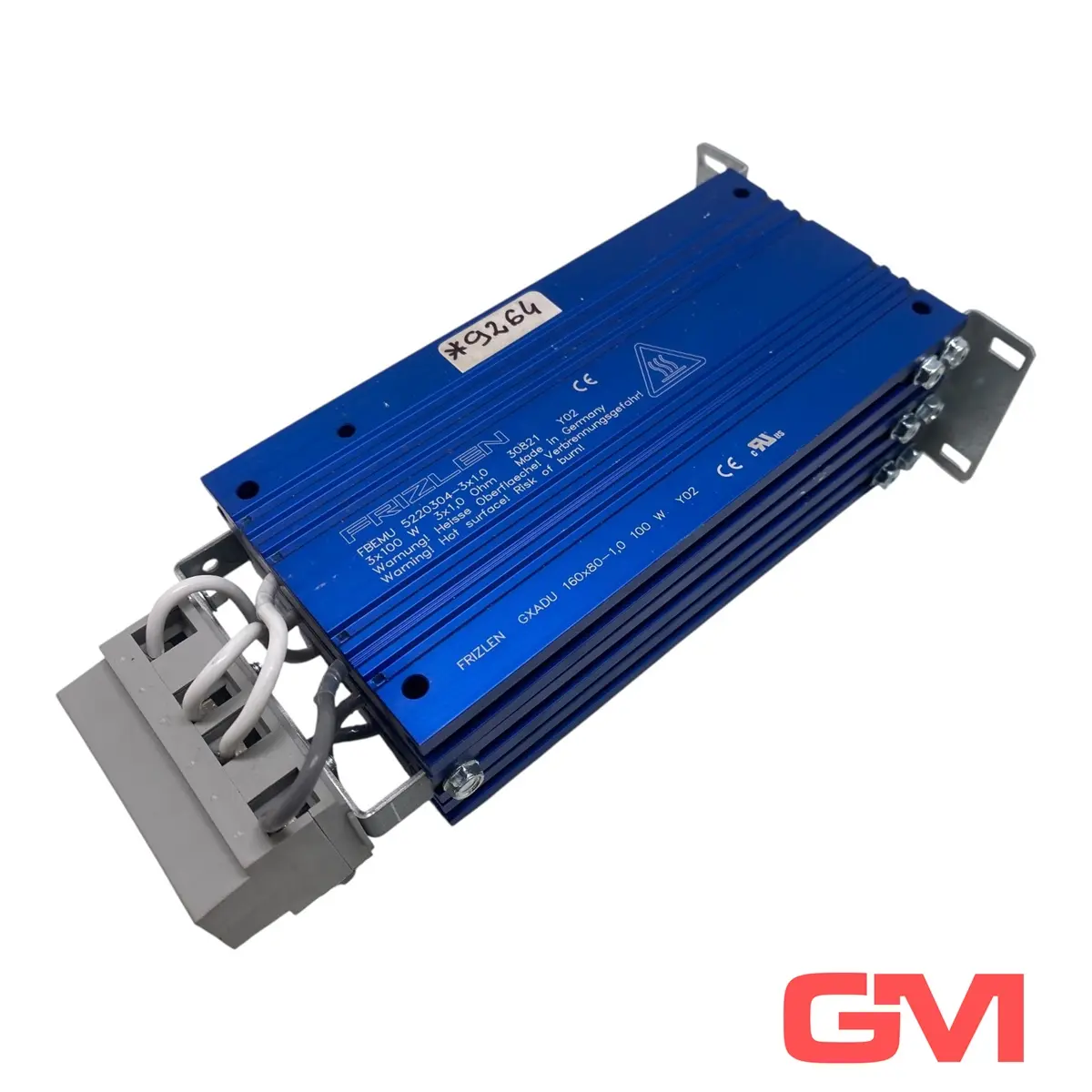 Produktfoto 1 von Frizlen Leistungswiderstand FBEMU 5220304-3x1,0 power resistor GXADU 160*80-1,0