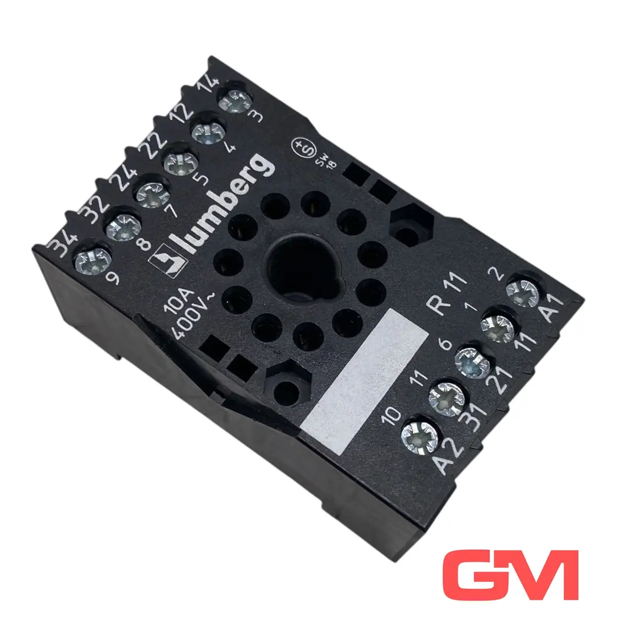 Produktfoto 1 von Lumberg Relaissockel R11 relay socket 10A 400V AC Relaisfassung