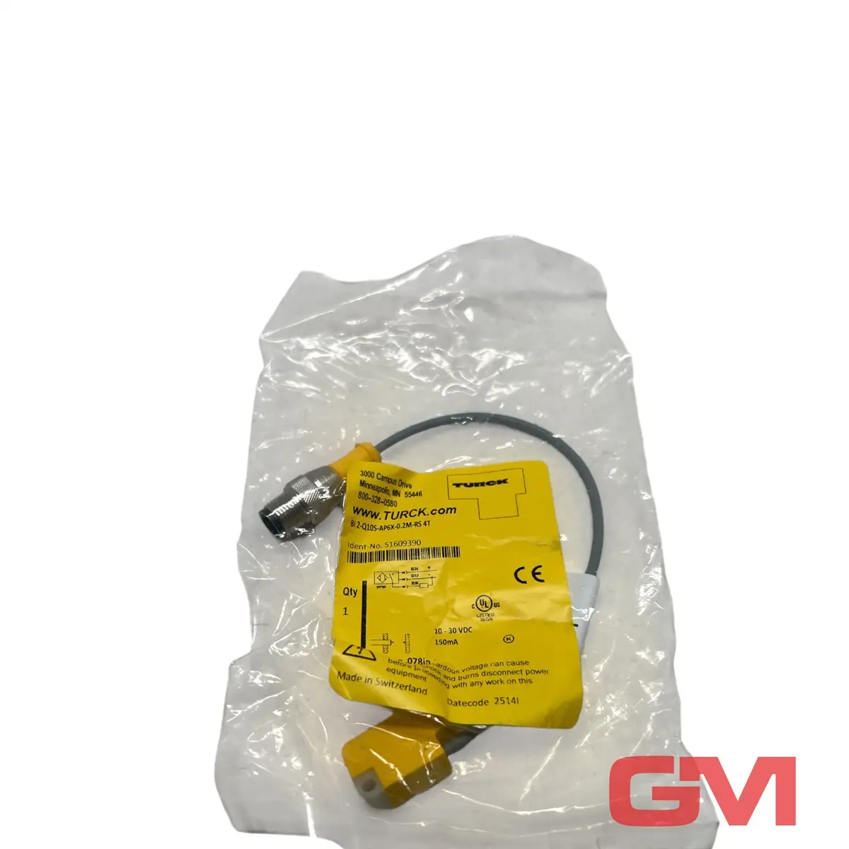 Produktfoto 1 von Turck Induktiver Sensor BI2-Q10S-AP6X-0.2-RS4T inductive sensor 1609390
