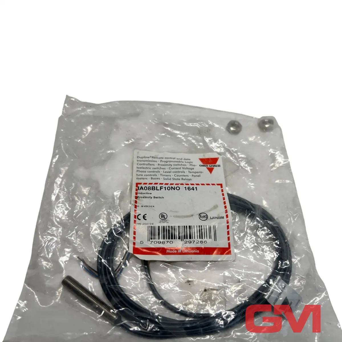 Produktfoto 1 von Carlo Gavazzi Induktiver Näherungsschalter IA08BLF10NO 1641 proximity switch
