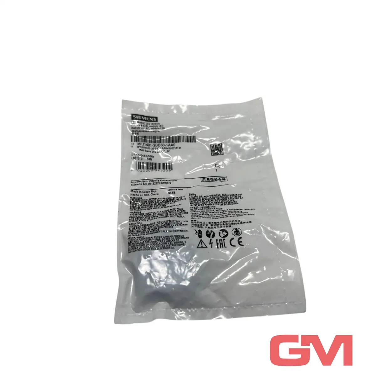 Produktfoto 1 von Siemens LED-Modul mit integrierter LED 3SU1401-2BB60-1AA0 LED module AC/DC 24V
