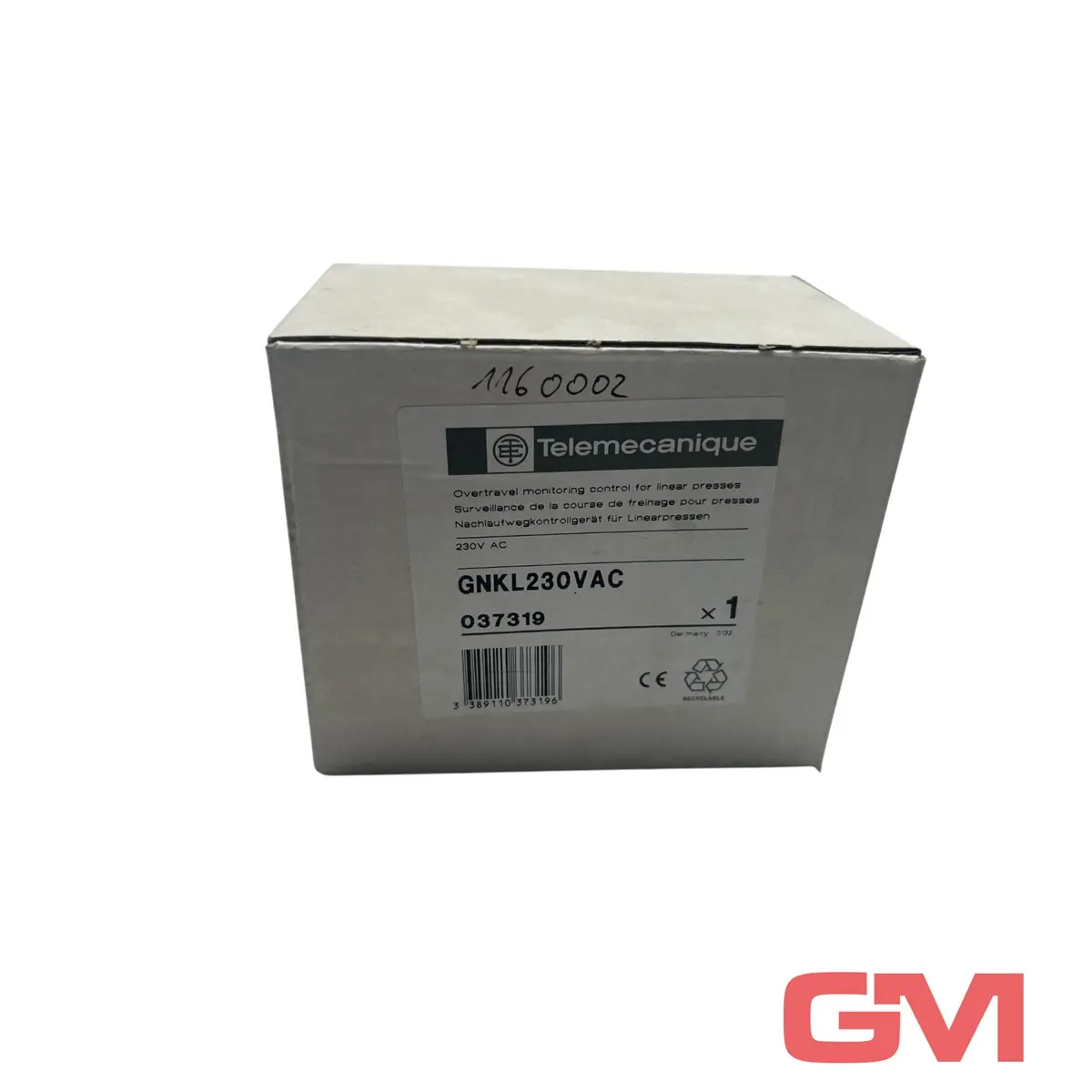 Produktfoto 1 von Telemecanique Nachlaufwegkontrollgerät GNKL230VAC safety relay 037319