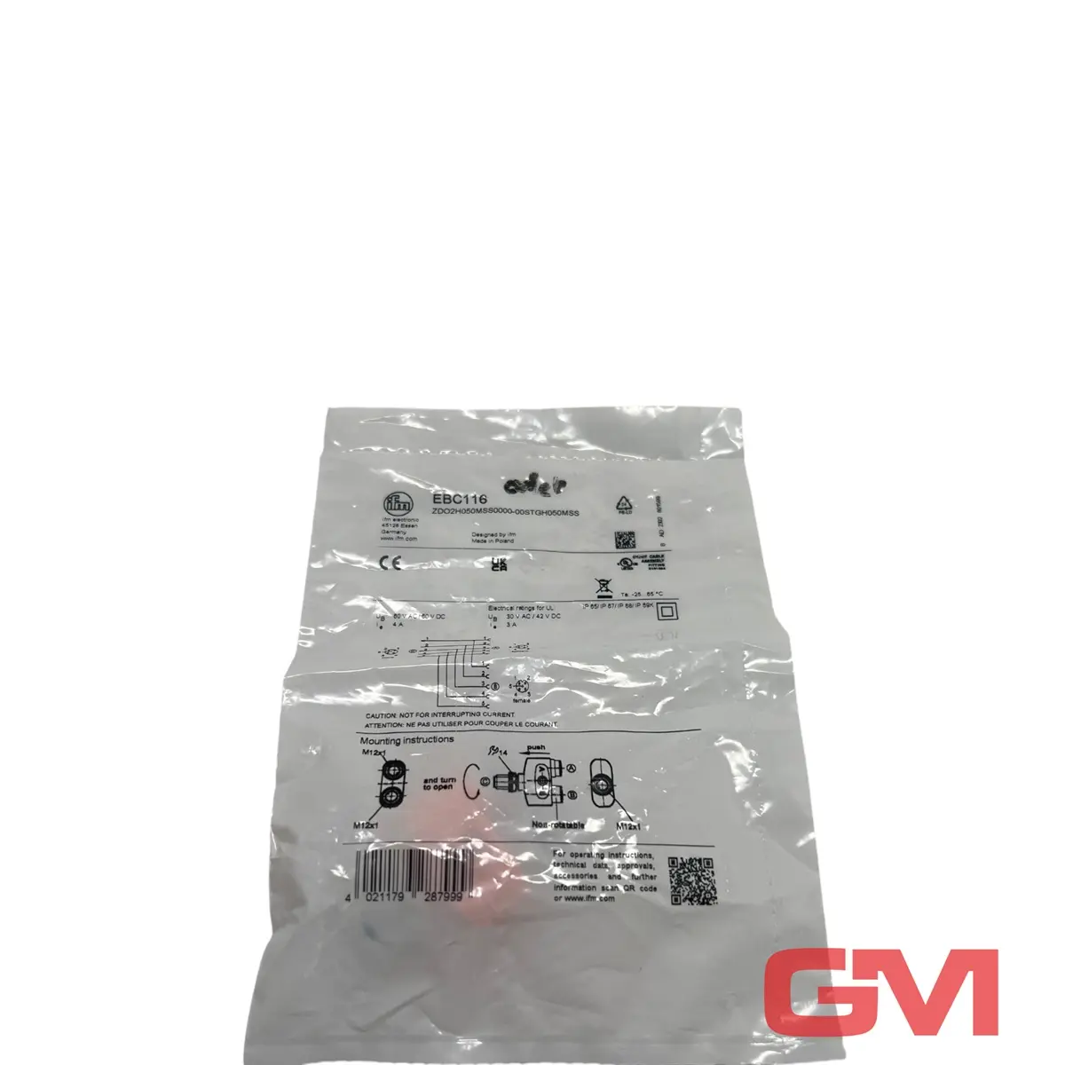 Produktfoto 1 von ifm Y-Verteiler EBC116 ZDO2H050MSS0000-00STGH050MSS Y-splitter