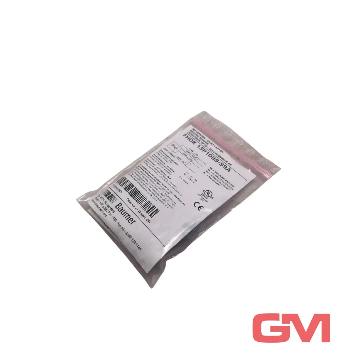 Baumer Reflexions-Lichttaster FHDK 13P1099/S9A diffuse sensor 10233253