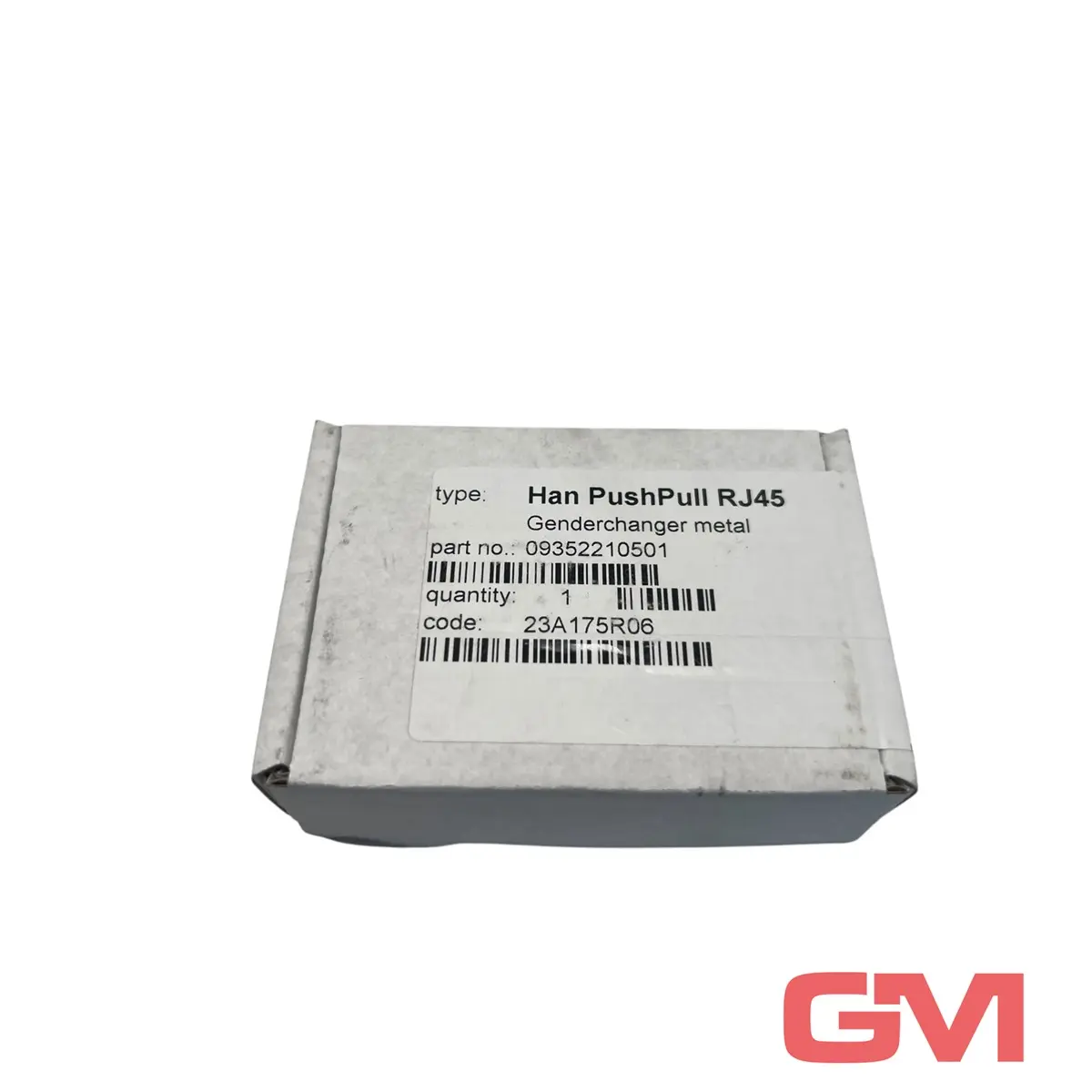 Produktfoto 1 von Harting Han PushPull RJ45 Genderchanger Cat6A 09352210501
