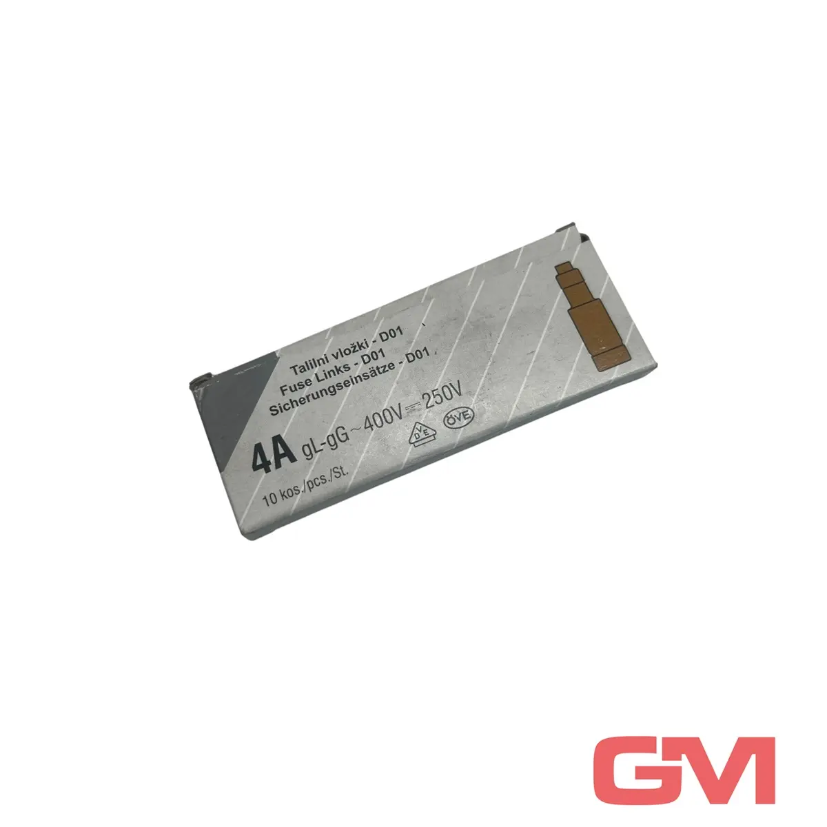 Produktfoto 1 von VPE 10x ETI Sicherungseinsatz 2211002 fuse link D01 4A gL-gG
