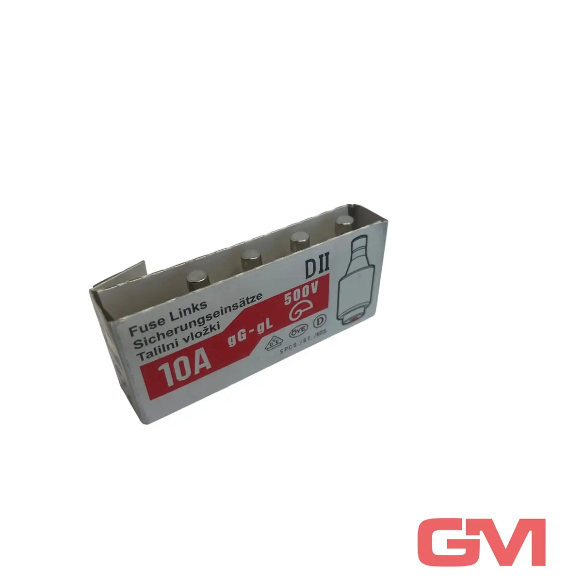 Produktfoto 1 von VPE 4x ETI Sicherungseinsatz 2312404 fuse link DII 10A gG-gL 500V