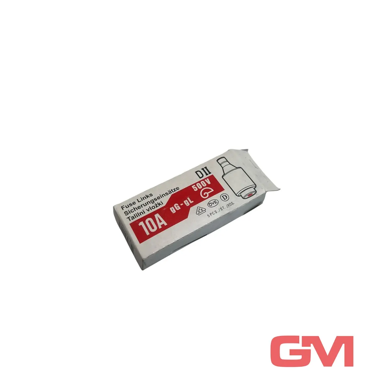 Produktfoto 1 von VPE 5x ETI Sicherungseinsatz 2312404 fuse link DII 10A gG-gL 500V