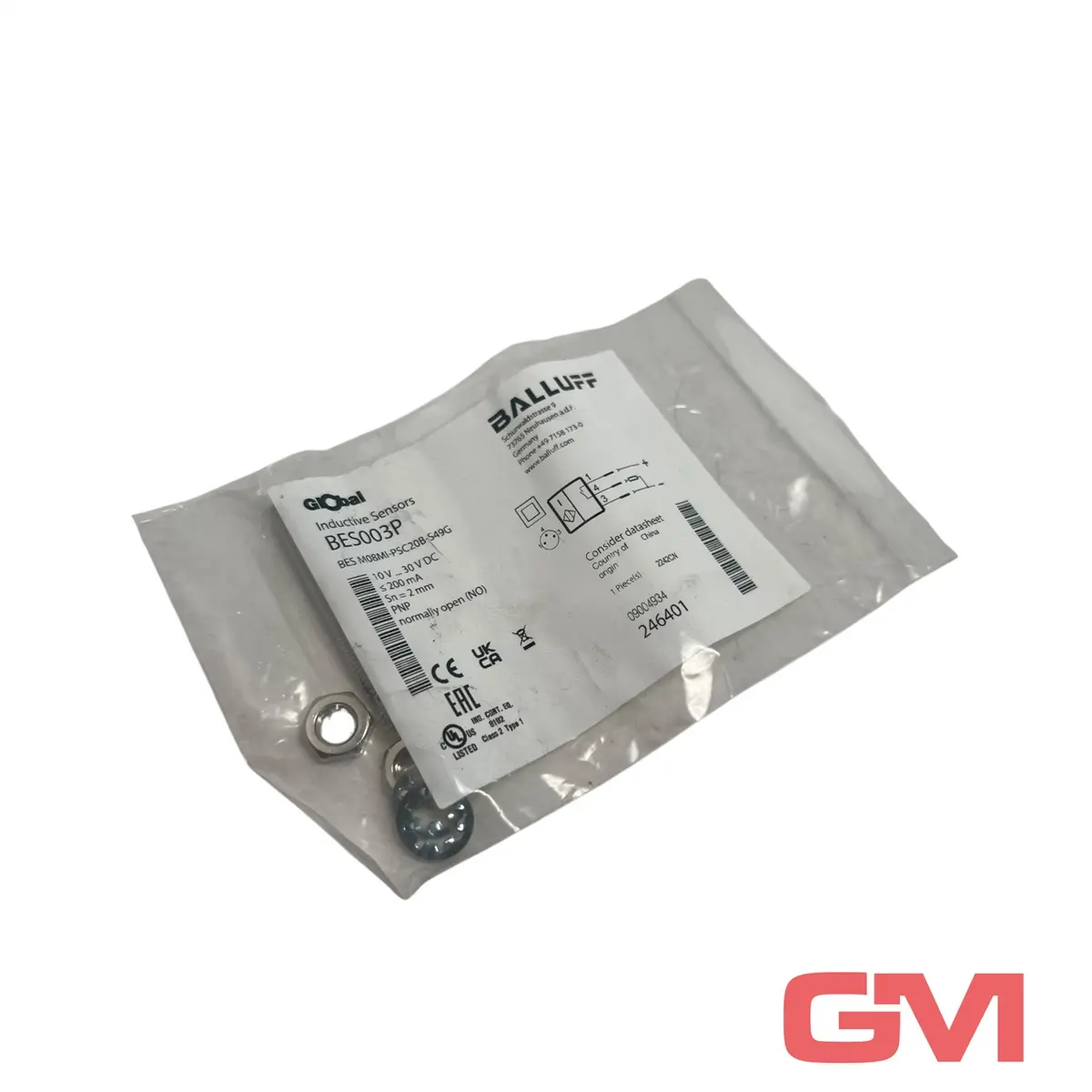 Produktfoto 1 von Balluff Näherungsschalter BES M08MI-PSC20B-S49G BES003P proximity switch