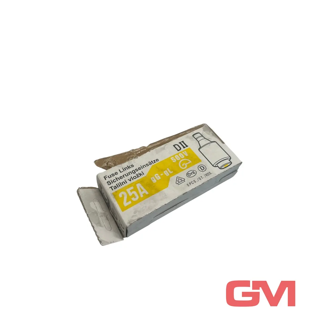 Produktfoto 1 von VPE 5x ETI Sicherungseinsatz 2312407 fuse link DII 25A gG-gL 500V