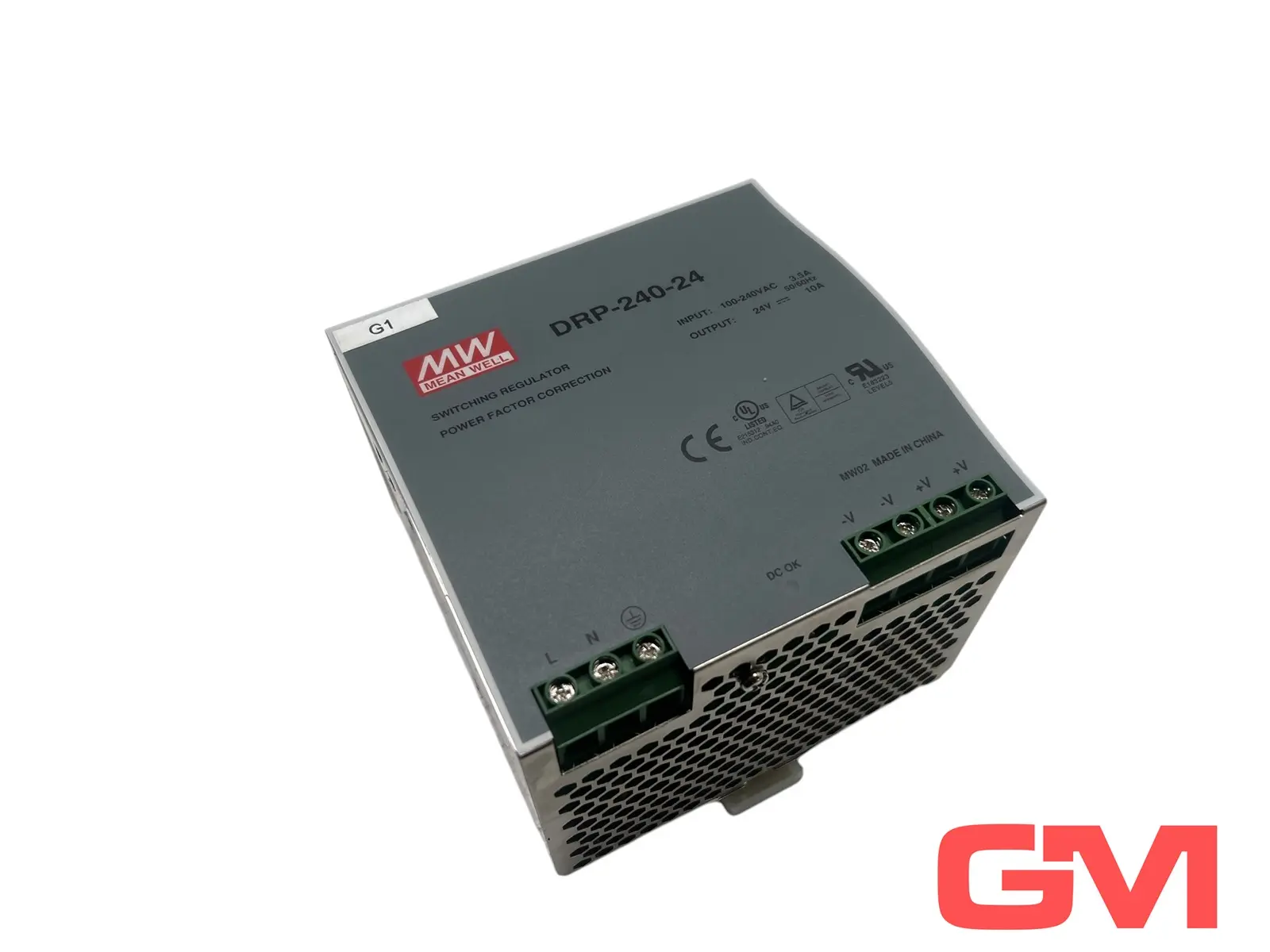 Produktfoto 1 von Mean Well Netzteil DRP-240-24 power supply 100-240VAC 24V 10A