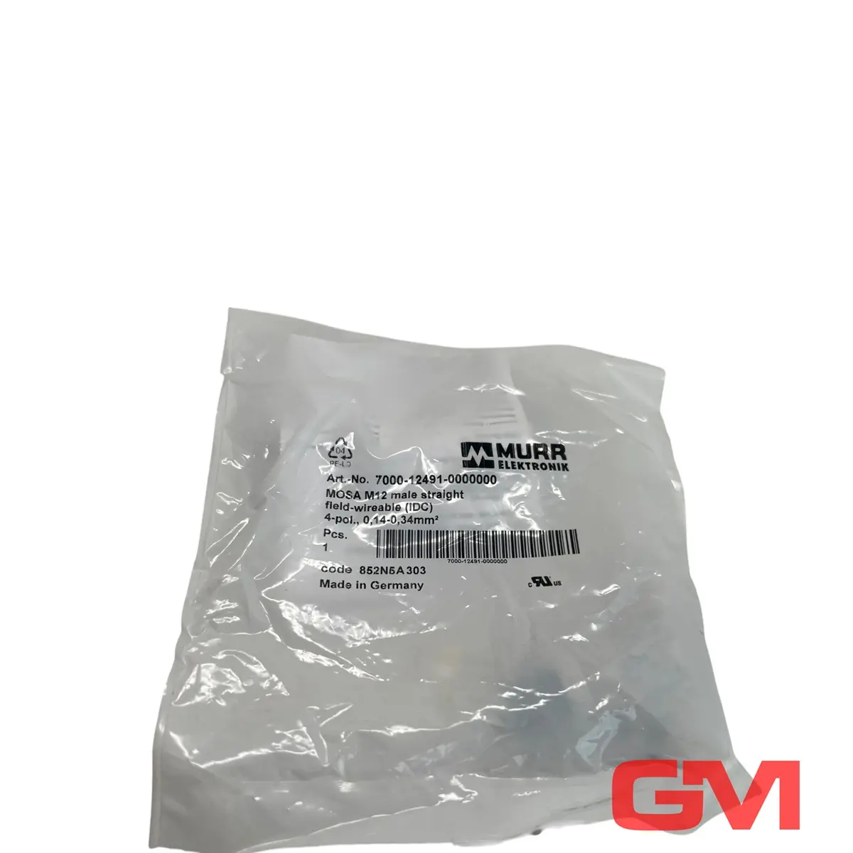 Produktfoto 1 von Murr elektronik Stecker gerade 7000-12491-0000000 MOSA M12 male straight